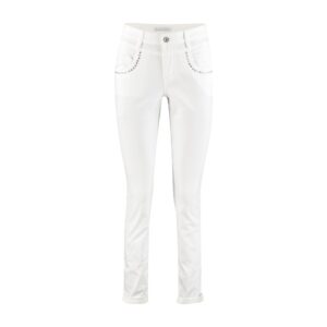 myrbjeans.nl  SRB 2785 SIENNA COLOR & RIVETS  KLEUR  WIT